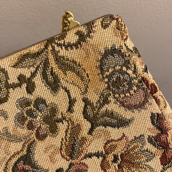 vintage needlepoint/tapestry clutch - Picture 5 of 5